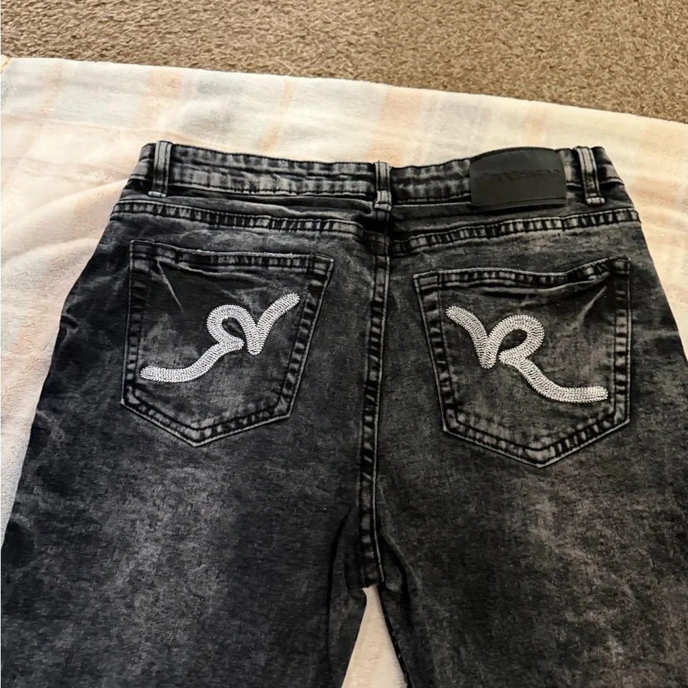 Rocawear Kids Black Distressed Jeans - Picture 4 of 5